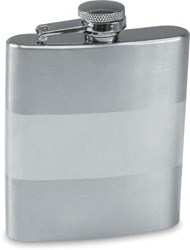 Zobrazit detaily pro Matná kovová butylka s vodorovným pruhem, 207 ml Obrázky: Matná kovová butylka s vodorovným pruhem, 207 ml