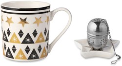 Zobrazit detaily pro Čajová sada hrníčku, čajového sítka a podtalířku Obrázky: Čajová sada hrníčku, čajového sítka a podtalířku