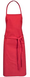 Zobrazit detaily pro Červená bavlněná kuchyňská zástěra Obrázky: Červená bavlněná kuchyňská zástěra