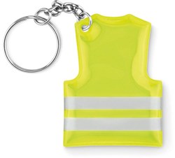 Zobrazit detaily pro Přívěsek na klíče reflexní vesta, žlutá Obrázky: Přívěsek na klíče reflexní vesta, žlutá