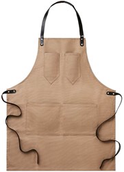 Zobrazit detaily pro Povoskovaná dlouhá zástěra, hnědá Obrázky: Povoskovaná dlouhá zástěra, hnědá