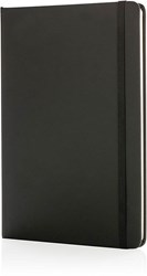 Zobrazit detaily pro Černý poznámkový blok PU A5 s pevnými deskami Obrázky: Černý poznámkový blok PU A5 s pevnými deskami
