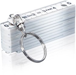 Zobrazit detaily pro Bílý skládací metr 0,5 m jako přívěsek Obrázky: Bílý skládací metr 0,5 m jako přívěsek