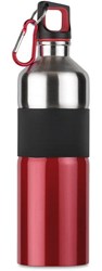 Zobrazit detaily pro Nerezová červená láhev 750ml s karabinou na zavěšení Obrázky: Nerezová červená láhev 750ml s karabinou na zavěšení