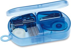 Zobrazit detaily pro Transparentně modrá kancelářská sada Obrázky: Transparentně modrá kancelářská sada