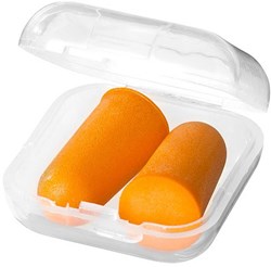 Zobrazit detaily pro Oranžové ušní ucpávky/špunty v transparent. pouzdře Obrázky: Oranžové ušní ucpávky/špunty v transparent. pouzdře
