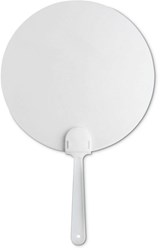 Zobrazit detaily pro Paypay ruční transparentní vějíř s bílou rukojetí Obrázky: Paypay ruční transparentní vějíř s bílou rukojetí