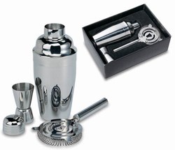 Zobrazit detaily pro Koktejlová souprava šejkru, odměrky a sítka Obrázky: Koktejlová souprava šejkru, odměrky a sítka