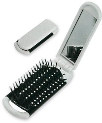 Zobrazit detaily pro Skládací cestovní kartáč na vlasy se zrcátkem Obrázky: Skládací cestovní kartáč na vlasy se zrcátkem