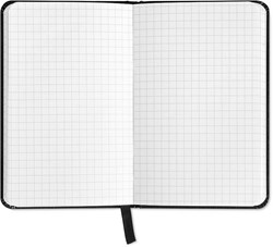 Zobrazit detaily pro Černý blok A5 čtverečkovaný, 96 stránek Obrázky: Černý blok A5 čtverečkovaný, 96 stránek