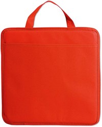 Zobrazit detaily pro Červená netkaná sedací podložka s kapsou Obrázky: Červená netkaná sedací podložka s kapsou