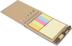 Zobrazit detaily pro Recyklovaný blok s kroužkovou vazbou a perem Obrázky: Recyklovaný blok s kroužkovou vazbou a perem