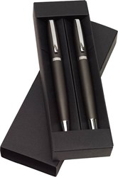 Zobrazit detaily pro Šedá sada hliníkového kuličkového pera a rolleru Obrázky: Šedá sada hliníkového kuličkového pera a rolleru