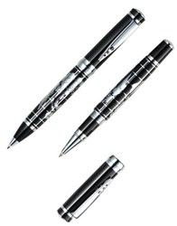 Zobrazit detaily pro Masivní kovová sada kuličkového pera a rolleru Obrázky: Masivní kovová sada kuličkového pera a rolleru