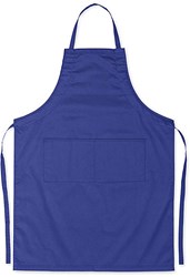 Zobrazit detaily pro Modrá stahovací kuchyňská zástěra, dvě kapsy Obrázky: Modrá stahovací kuchyňská zástěra, dvě kapsy