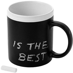 Zobrazit detaily pro Černý hrnek 300ml popisovatelný křídou Obrázky: Černý hrnek 300ml popisovatelný křídou