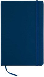 Zobrazit detaily pro Modrý poznámkový nelinkovaný blok A5 s gumičkou Obrázky: Modrý poznámkový nelinkovaný blok A5 s gumičkou