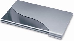 Zobrazit detaily pro Kovový vizitkář s hliníkovým vrškem bez rohu Obrázky: Kovový vizitkář s hliníkovým vrškem bez rohu
