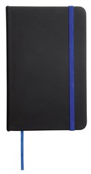 Zobrazit detaily pro Černý blok A5 s modrým okrajem a doplňky Obrázky: Černý blok A5 s modrým okrajem a doplňky