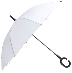 Obrázky: Bílý automatický větru odolný handsfree deštník