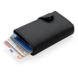 Zobrazit detaily pro Hliníkové RFID pouzdro na karty s peněženkou,černá Obrázky: Hliníkové RFID pouzdro na karty s peněženkou,černá