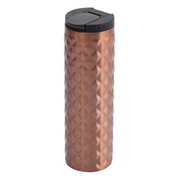 Zobrazit detaily pro Lesklý termohrnek 450 ml s diamant. vzorem, zlatý Obrázky: Lesklý termohrnek 450 ml s diamant. vzorem, zlatý