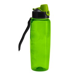Obrázky: Zelená sportovní lahev z plastu 700 ml s poutkem