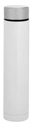 Zobrazit detaily pro Malá kovová dvouplášťová termoska 250 ml, bílá Obrázky: Malá kovová dvouplášťová termoska 250 ml, bílá