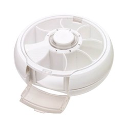 Zobrazit detaily pro Bílá lékovka se sedmi přihrádkami Obrázky: Bílá lékovka se sedmi přihrádkami