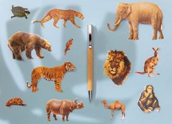 Zobrazit detaily pro Moderní bambusové pero s kovovými doplňky Obrázky: Moderní bambusové pero s kovovými doplňky