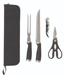 Zobrazit detaily pro Čtyřdílná porcovací sada s otvírákem a nůžkami Obrázky: Čtyřdílná porcovací sada s otvírákem a nůžkami