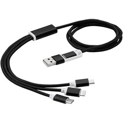 Zobrazit detaily pro Nabíjecí kabel 5v1, černý Obrázky: Nabíjecí kabel 5v1, černý