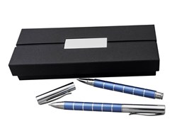 Zobrazit detaily pro Modrá sada hliník.kulič. pera a rolleru v krabičce Obrázky: Modrá sada hliník.kulič. pera a rolleru v krabičce