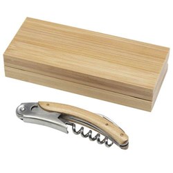 Zobrazit detaily pro Číšnický otvírák s bambusovým držadlem v krabičce Obrázky: Číšnický otvírák s bambusovým držadlem v krabičce