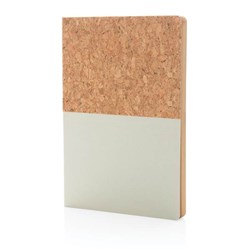 Zobrazit detaily pro Korkový a kraftový poznámkový blok A5, bílý Obrázky: Korkový a kraftový poznámkový blok A5, bílý