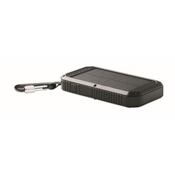 Zobrazit detaily pro Černá solární nabíječka 8000 mAh s osvětlením Obrázky: Černá solární nabíječka 8000 mAh s osvětlením