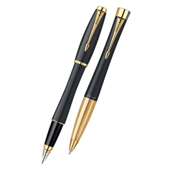 Zobrazit detaily pro Parker URBAN Matte Black GT, set pl. a kulič. pera Obrázky: Parker URBAN Matte Black GT, set pl. a kulič. pera