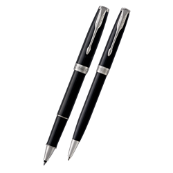 Zobrazit detaily pro Parker Sonnet Matte Black CT,set rolleru a kul.pera Obrázky: Parker Sonnet Matte Black CT,set rolleru a kul.pera