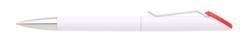 Zobrazit detaily pro Bílé kul. pero NELA s kov. klipem, červená ploška Obrázky: Bílé kul. pero NELA s kov. klipem, červená ploška