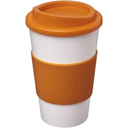Zobrazit detaily pro Termohrnek Americano 350ml bílo-oranžový Obrázky: Termohrnek Americano 350ml bílo-oranžový