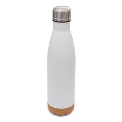 Zobrazit detaily pro Bílá termoska 500 ml s korkovým dnem Obrázky: Bílá termoska 500 ml s korkovým dnem