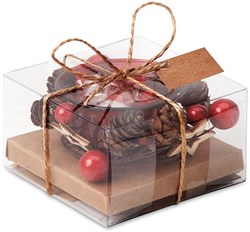 Zobrazit detaily pro Červený skleněný stojánek na vánoční svíčku Obrázky: Červený skleněný stojánek na vánoční svíčku