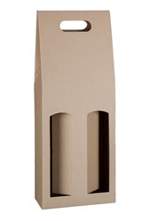 Zobrazit detaily pro Krabice na 2 láhve vína či piva přírodní 16,5x8,2x40cm Obrázky: Krabice na 2 láhve vína či piva přírodní 16,5x8,2x40cm