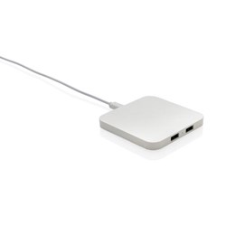 Zobrazit detaily pro Bezdrát. nabíječka-RCS rec. plastu,USB výst.,bílá Obrázky: Bezdrát. nabíječka-RCS rec. plastu,USB výst.,bílá
