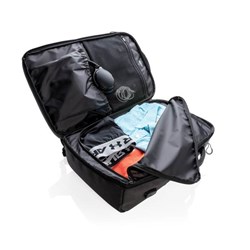 Zobrazit detaily pro XXL černý cestovní batoh Swiss peak z RPET AWARE™ Obrázky: XXL černý cestovní batoh Swiss peak z RPET AWARE™
