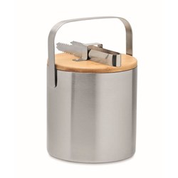 Zobrazit detaily pro Dvoustěnný nerezový kbelík na led, 1,2 l Obrázky: Dvoustěnný nerezový kbelík na led, 1,2 l
