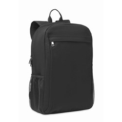 Zobrazit detaily pro Černý batoh na 15palcový notebook z praného plátna Obrázky: Černý batoh na 15palcový notebook z praného plátna
