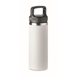 Zobrazit detaily pro Dvoustěnná nerez láhev se závěsem 0,5l, bílá Obrázky: Dvoustěnná nerez láhev se závěsem 0,5l, bílá