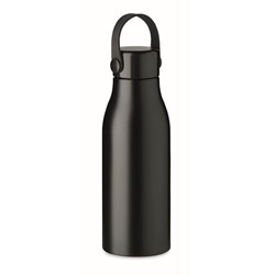 Zobrazit detaily pro Hliníková láhev 650 ml černá se silikon. poutkem Obrázky: Hliníková láhev 650 ml černá se silikon. poutkem