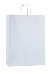 Zobrazit detaily pro Papírová taška 32x14x42 cm,krouc. šňůra, bílá-kraft Obrázky: Papírová taška 32x14x42 cm,krouc. šňůra, bílá-kraft